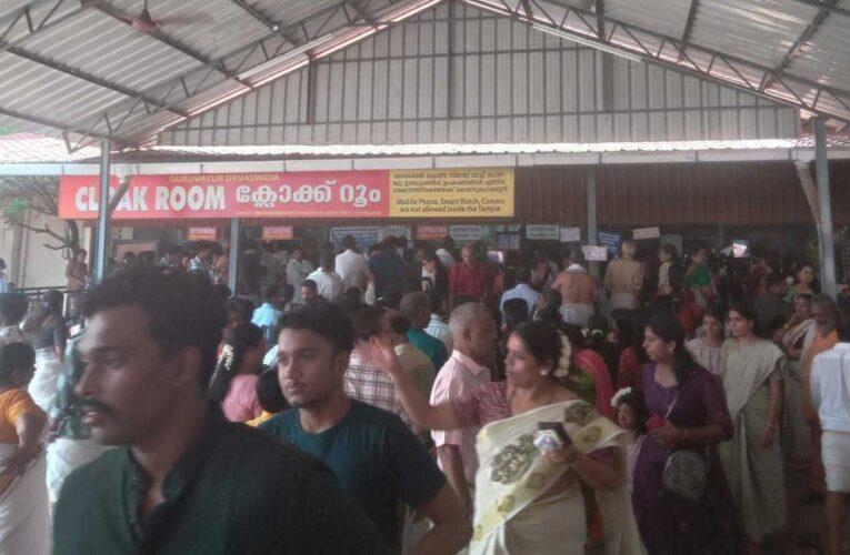 ഗുരുവായൂരിൽ വൻ തിരക്ക്